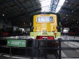 Yellow train at York rail museam