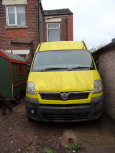 Vauxhall movano long wheel base yellow